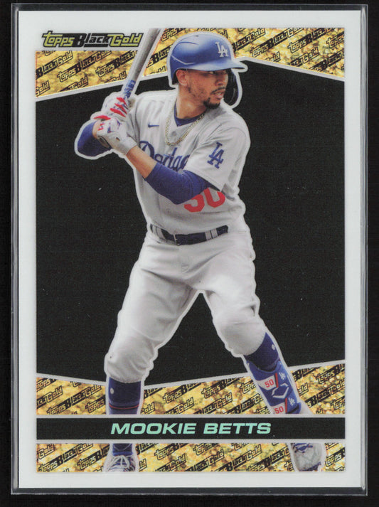 2021 Topps Update #BG-7 Mookie Betts Topps Black Gold