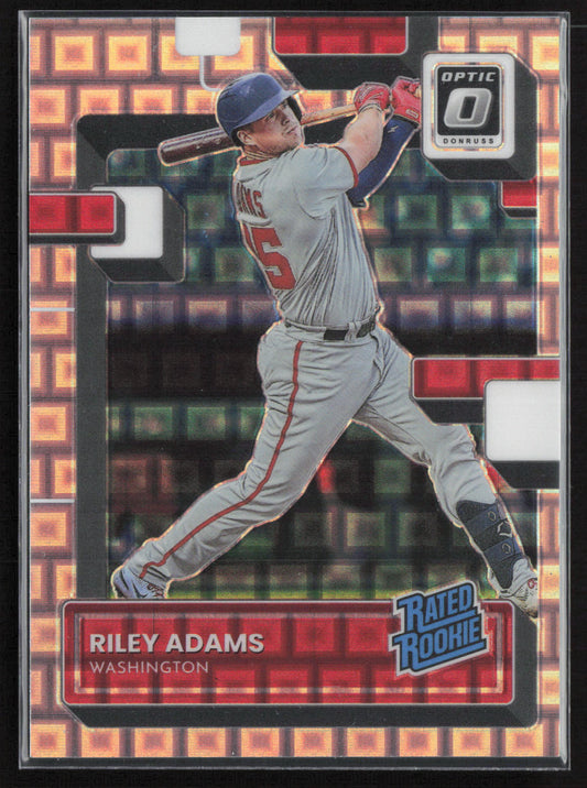 2022 Donruss Optic #75 Riley Adams Silver Prizm #/99 #29/99