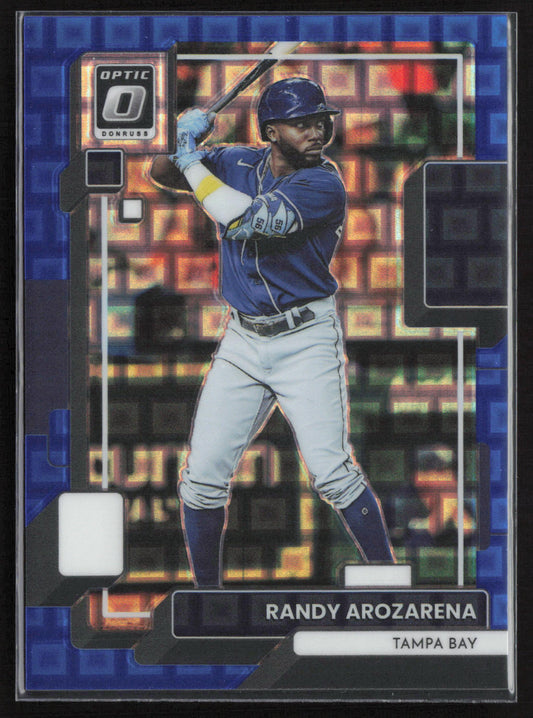 2022 Donruss Optic #117 Randy Arozarena Blue Velocity Prizm #61 of 99