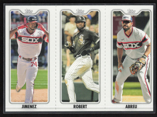 2022 Topps Opening Day #TPC-9A-9C Jimenez / Robert / Abreu Triple Play