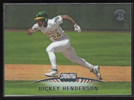 2021 Stadium Club #SCG-8 Rickey Henderson Stadium Club Greats