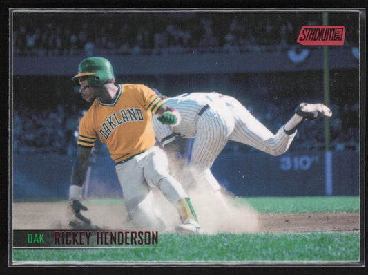 2021 Stadium Club #235 Rickey Henderson Red Foil