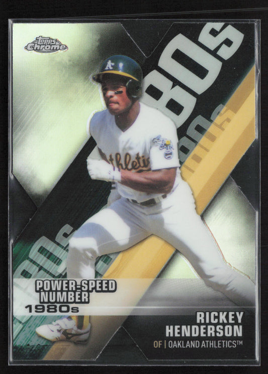 2020 Topps Chrome #DOD-3 Rickey Henderson Decade of Dominance Die Cut