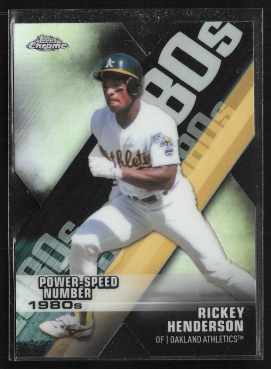2020 Topps Chrome #DOD-3 Rickey Henderson Decade of Dominance Die Cut