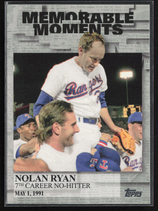 2017 Topps #MM-27 Nolan Ryan Memorable Moments