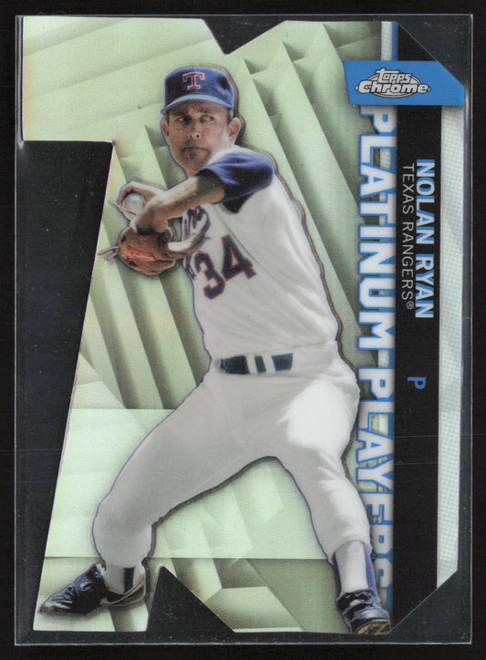 2021 Topps Chrome Update #CPDC-7 Nolan Ryan Platinum Player Die Cut