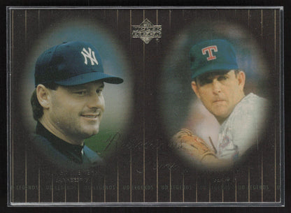 2000 Upper Deck Legends #R3 Roger Clemens / Nolan Ryan Reflections in Time