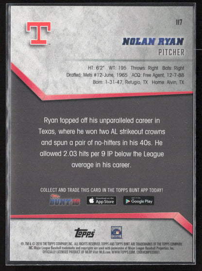 2016 Topps Bunt #117 Nolan Ryan