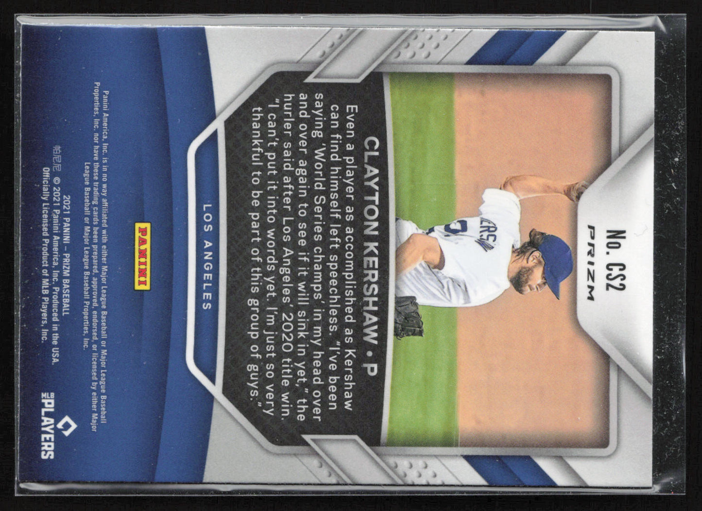 2021 Panini Prizm #CS2 Clayton Kershaw Championship Stage Silver Prizm