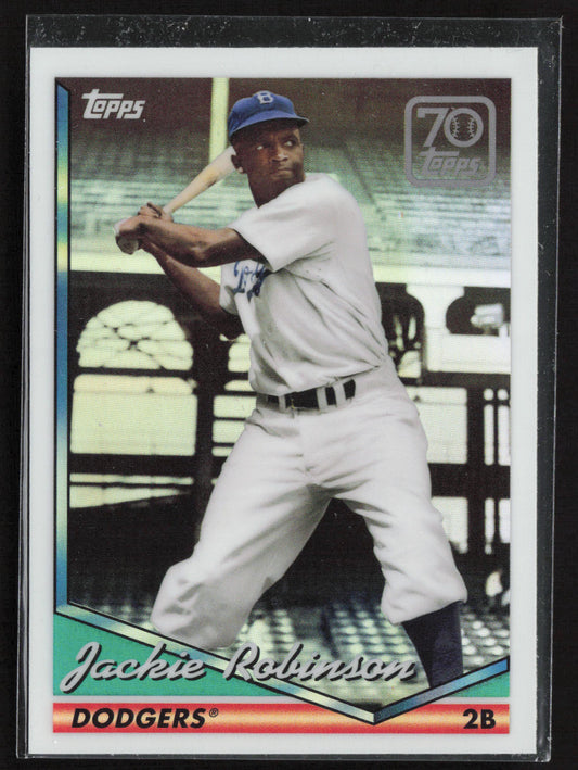 2021 Topps Chrome #70YT-44 Jackie Robinson 70 Years of Topps Baseball