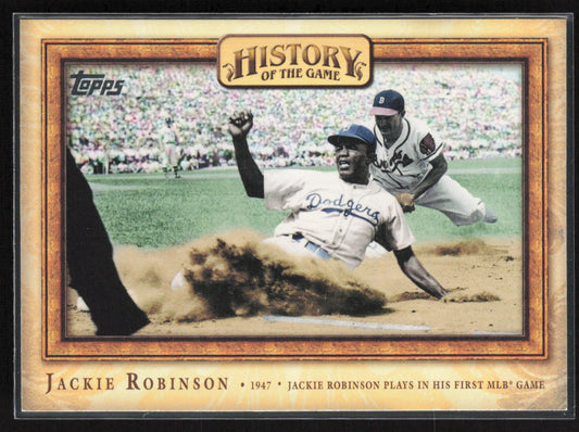 2010 Topps #HOTG15 Jackie Robinson History of the Game