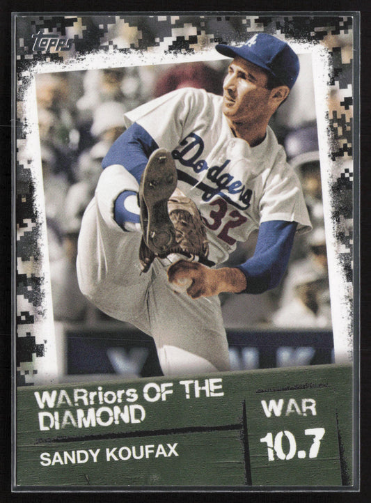 2020 Topps #WOD-24 Sandy Koufax WARriors of the Diamond