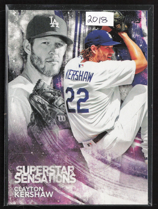 2018 Topps #SSS-12 Clayton Kershaw Superstar Sensations