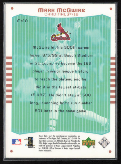 2000 Upper Deck #Mc10 Mark McGwire Power Mark