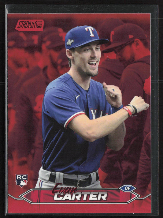 2024 Stadium Club #208 Evan Carter Red Foil