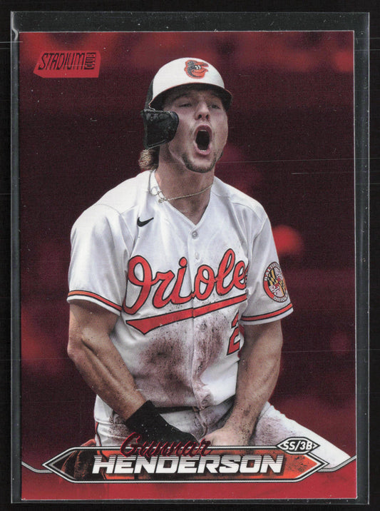 2024 Stadium Club #16 Gunnar Henderson Red Foil