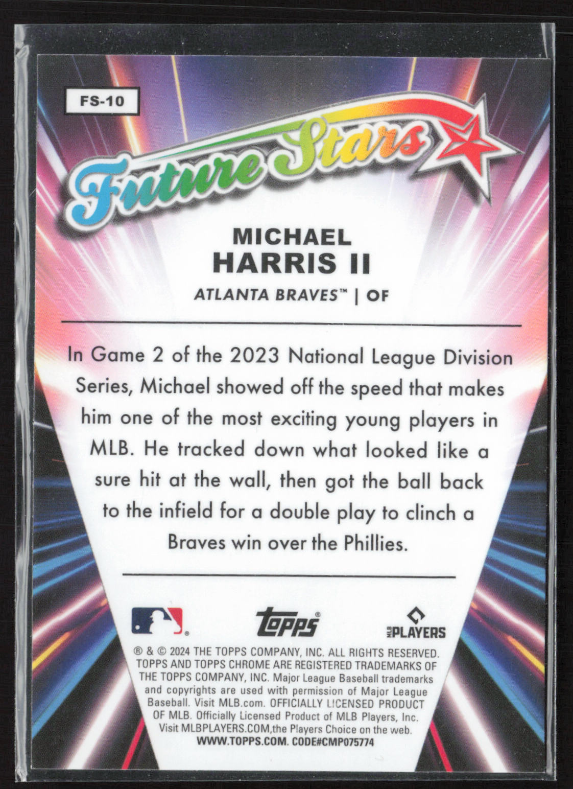 2024 Topps Chrome #FS-10 Michael Harris II Future Stars