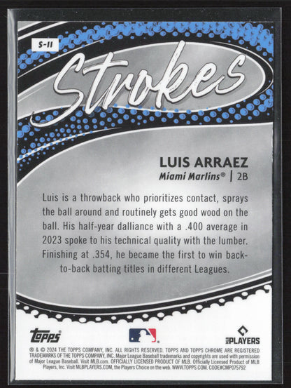 2024 Topps Chrome #S-11 Luis Arraez Strokes