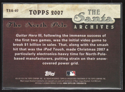 2024 Topps Holiday #TSA-07 Santa Claus The Santa Archives
