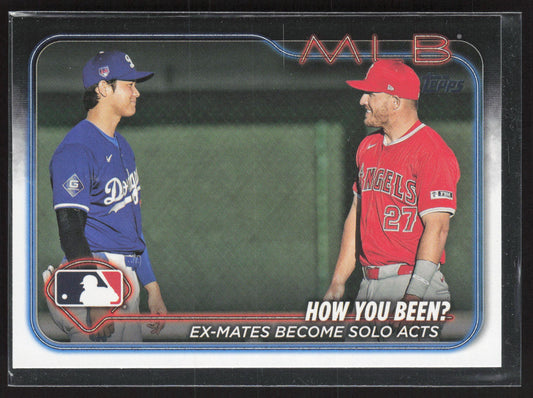 2024 Topps Update #US76 How You Been?: Solo (Shohei Ohtani / Mike Trout)