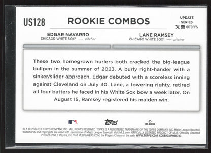 2024 Topps Update #US128 Lane Ramsey / Edgar Navarro RCOM Holiday