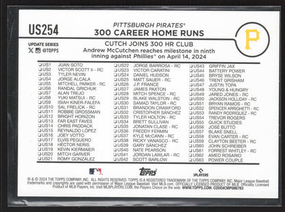 2024 Topps Update #US254 Andrew McCutchen Holiday