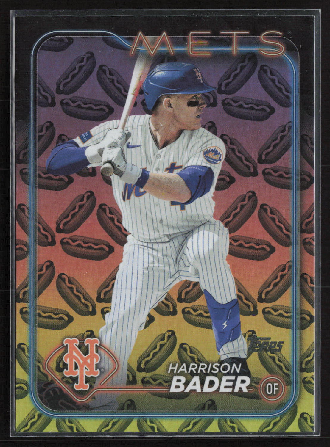 2024 Topps #639 Harrison Bader Holiday Hot Dogs