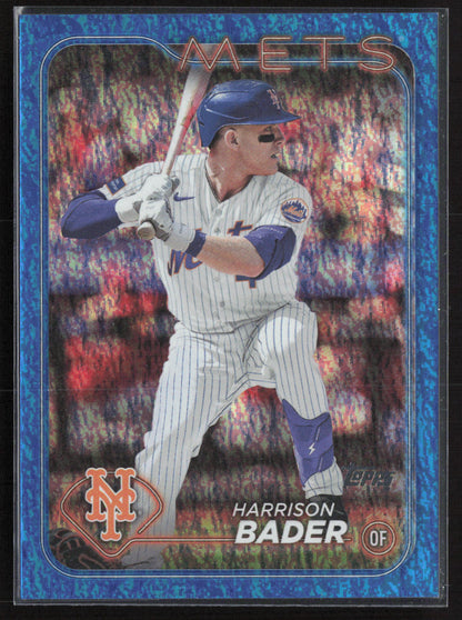2024 Topps #639 Harrison Bader Blue Holofoil Blue Prizm #/999