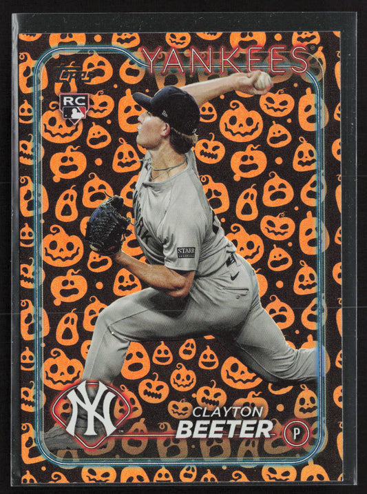 2024 Topps Update #US59 Clayton Beeter Holiday Jack O'Lanterns