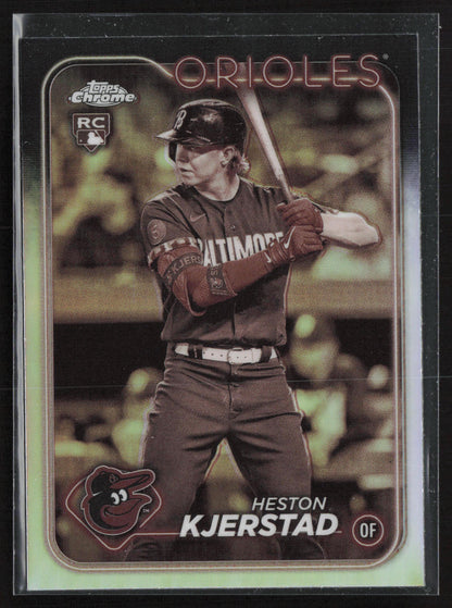 2024 Topps Chrome #142 Heston Kjerstad Sepia Refractors