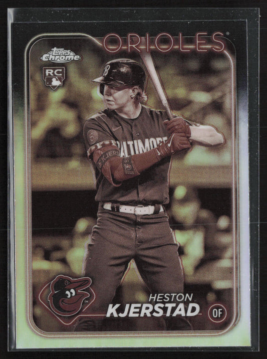 2024 Topps Chrome #142 Heston Kjerstad Sepia Refractors