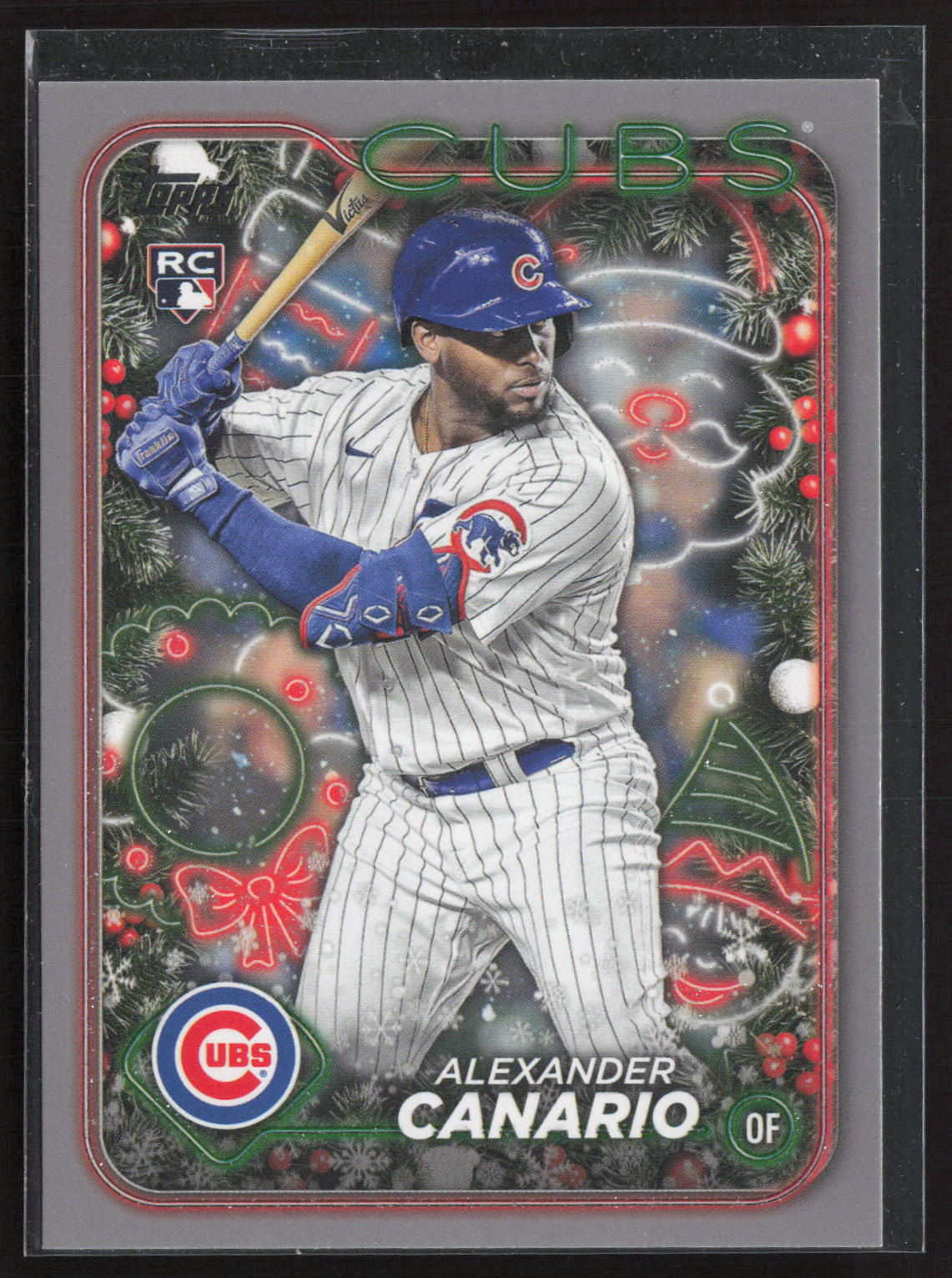 2024 Topps Holiday #H86 Alexander Canario Silver Glitter