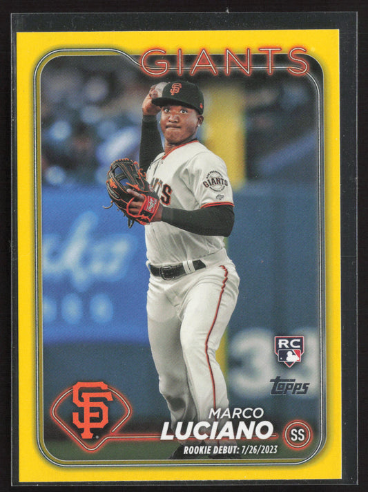 2024 Topps Update #US217 Marco Luciano Yellow