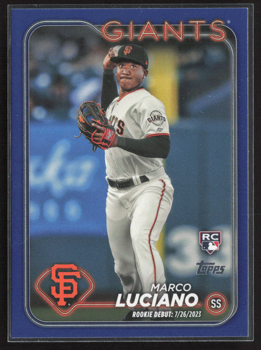 2024 Topps Update #US217 Marco Luciano Royal Blue