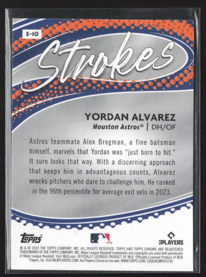 2024 Topps Chrome #S-10 Yordan Alvarez Strokes