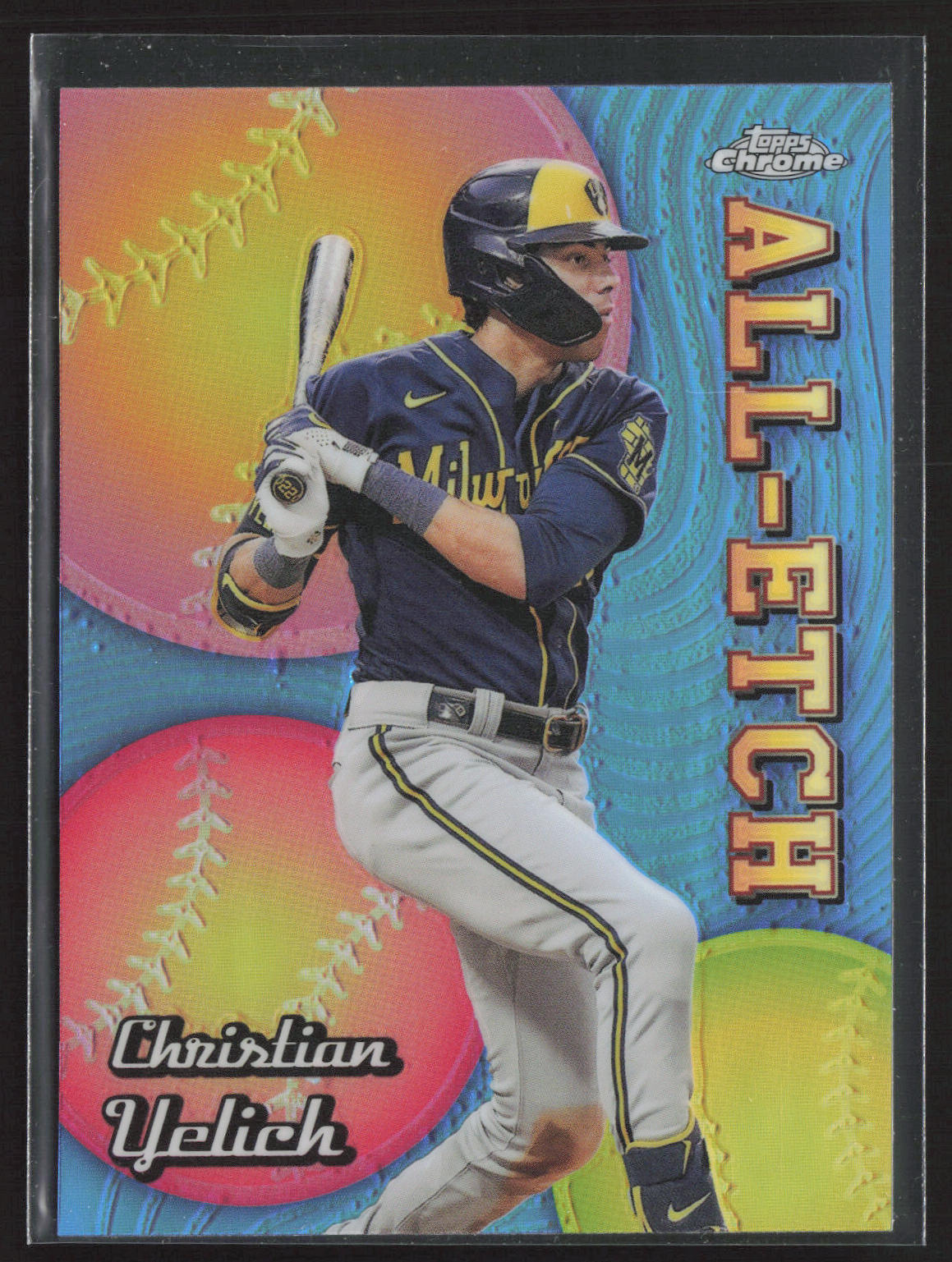 2024 Topps Chrome #CAE-20 Christian Yelich Chrome All-Etch