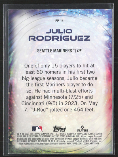 2024 Stadium Club #PP-14 Julio Rodríguez Power Packed
