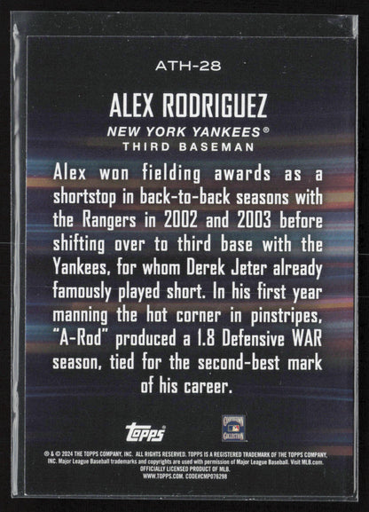 2024 Topps #ATH-28 Alex Rodriguez Around the Horn