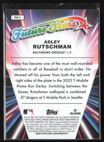 2024 Topps Chrome #FS-1 Adley Rutschman Future Stars
