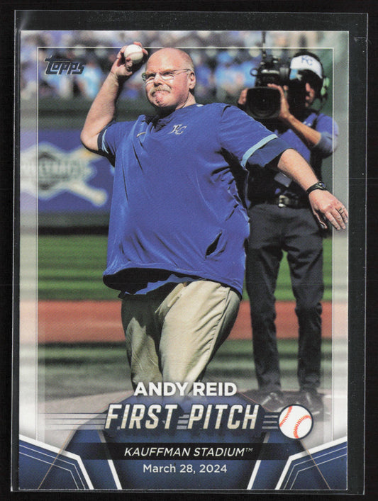 2024 Topps Update #FP-6 Andy Reid First Pitch