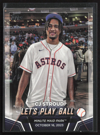 2024 Topps #PB-1 CJ Stroud Let's Play Ball Gold #/50