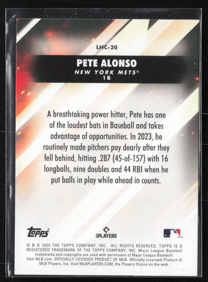 2024 Topps Update #LHC-20 Pete Alonso Let Him Cook