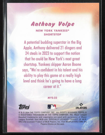 2024 Topps Update #MYS-22 Anthony Volpe Mystical