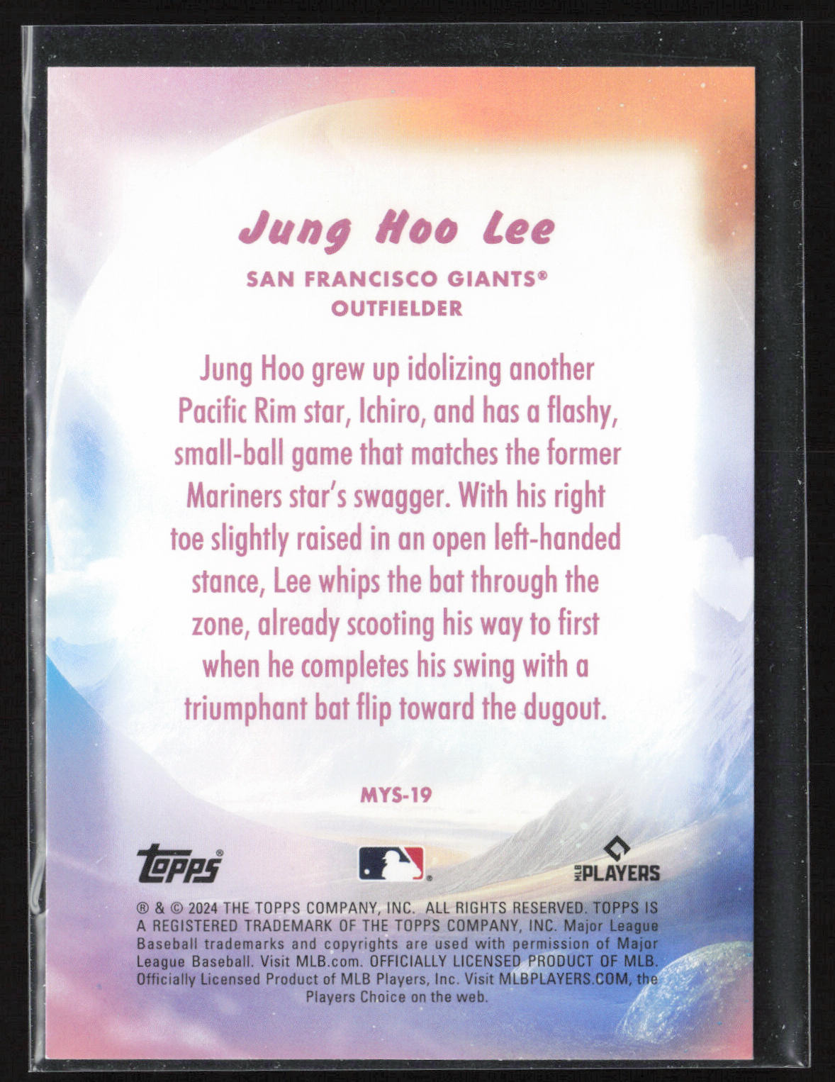 2024 Topps Update #MYS-19 Jung Hoo Lee Mystical