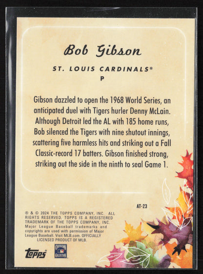 2024 Topps Update #AT-23 Bob Gibson Autumn Tales