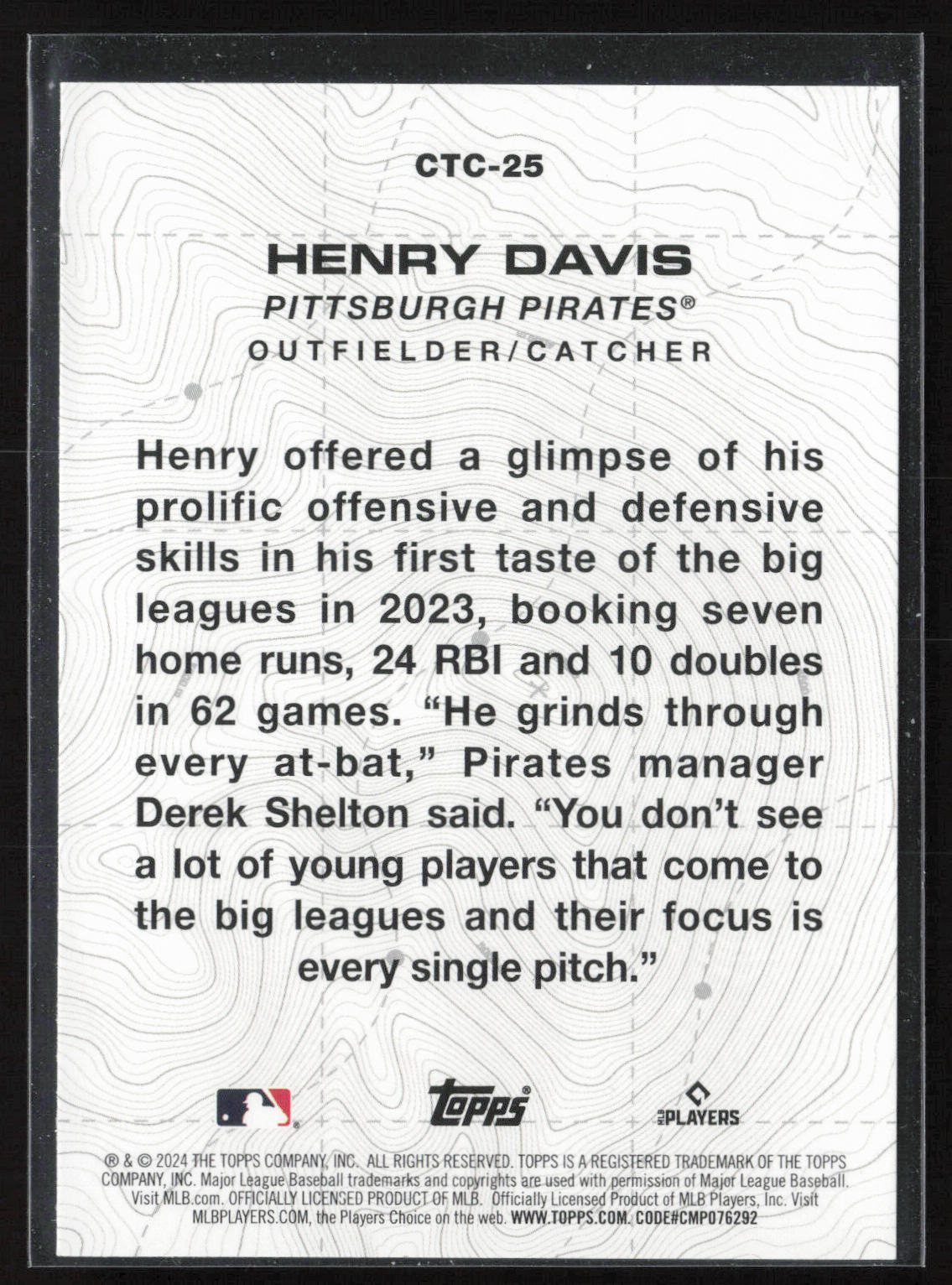 2024 Topps #CTC-25 Henry Davis City to City