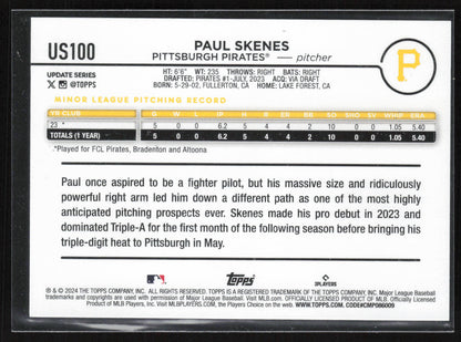 2024 Topps Update #US100 Paul Skenes