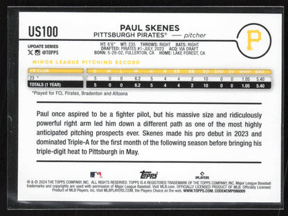 2024 Topps Update #US100 Paul Skenes