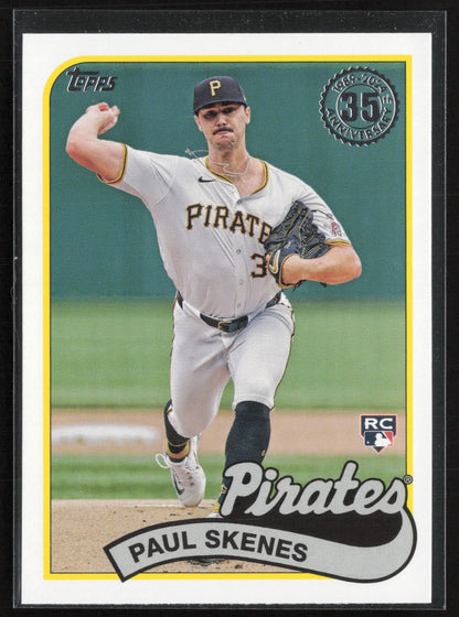 2024 Topps Update #89US-46 Paul Skenes 1989 Topps Baseball 35th Anniversary Blue