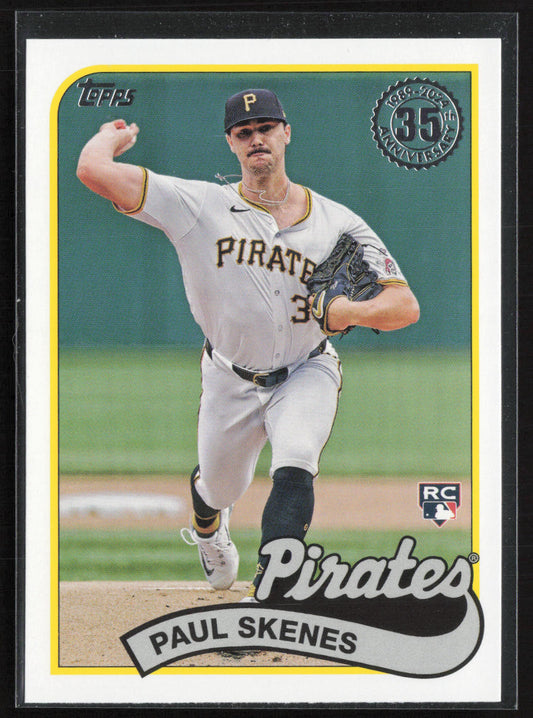 2024 Topps Update #89US-46 Paul Skenes 1989 Topps Baseball 35th Anniversary Blue